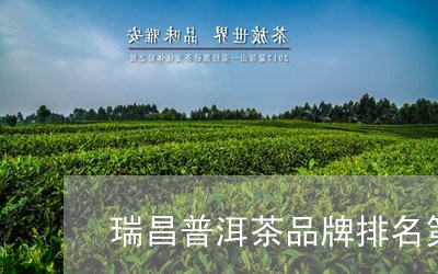 瑞昌普洱茶品牌排名第一/2023050627470