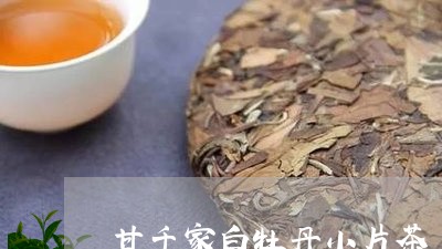 甘千家白牡丹小片茶/2023120570692