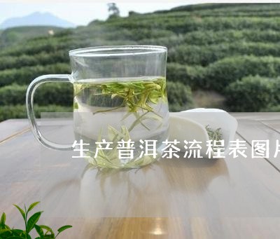 生产普洱茶流程表图片制作/2023121897369