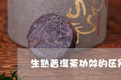 生熟普洱茶功效的区别/2023062541747