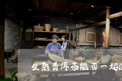 生熟普洱茶能否一起泡茶/2023110796938