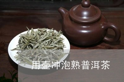 用壶冲泡熟普洱茶/2023112619361