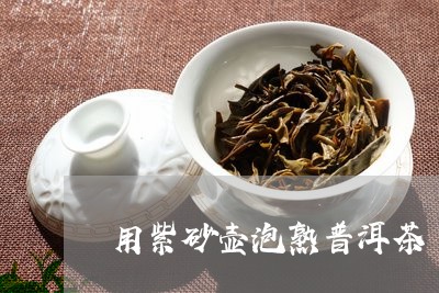 用紫砂壶泡熟普洱茶/2023120538481