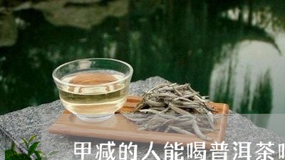 甲减的人能喝普洱茶吗/2023072425361