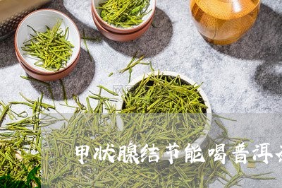 甲状腺结节能喝普洱茶/2023080193787