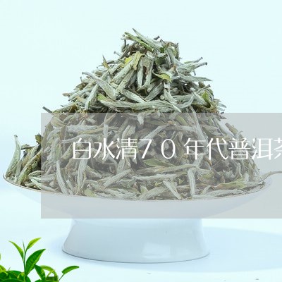 白水清70年代普洱茶/2023062049582