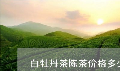 白牡丹茶陈茶价格多少/2023120939461