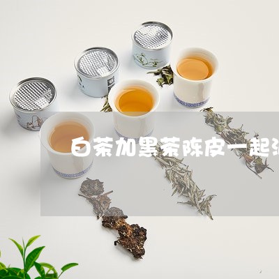 白茶加黑茶陈皮一起泡茶可以吗/2023111477071