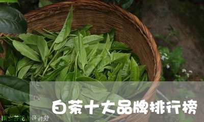 白茶十大品牌排行榜/2023072263037