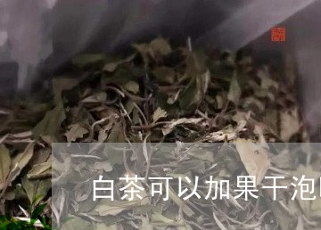 白茶可以加果干泡吗/2023072264938