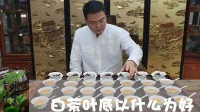 白茶叶底以什么为好/2023072274025