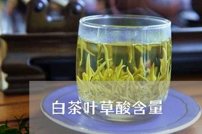 白茶叶草酸含量/2023060495169