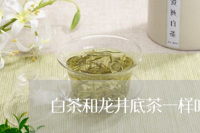 白茶和龙井底茶一样吗/2023100594058