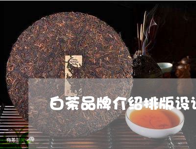 白茶品牌介绍排版设计/2023100551714