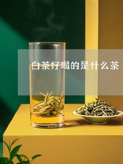 白茶好喝的是什么茶/2023072339593