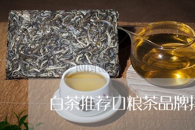 白茶推荐口粮茶品牌排行榜/2023111550693