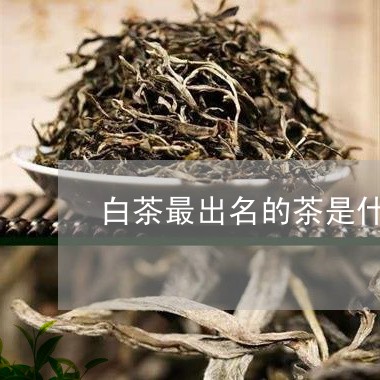 白茶最出名的茶是什么牌子/2023110676928