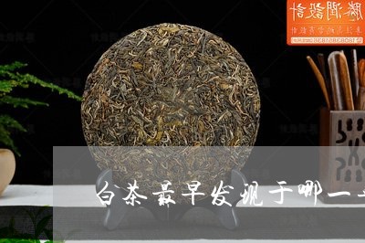 白茶最早发现于哪一年开始/2023110655929