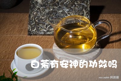 白茶有安神的功效吗/2023072442535