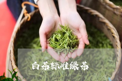 白茶标准绿茶/2023052023815