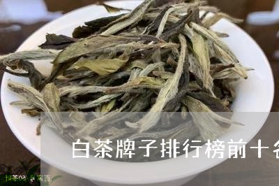 白茶牌子排行榜前十名图片/2023110683028