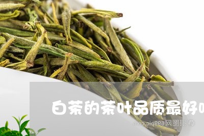 白茶的茶叶品质最好吗/2023110687273