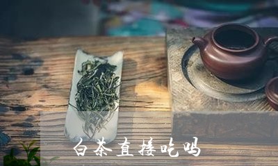 白茶直接吃吗/2023052098480