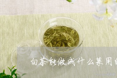 白茶能做成什么菜用的茶叶/2023110758481