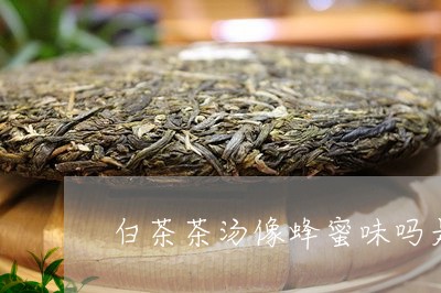 白茶茶汤像蜂蜜味吗是什么/2023110836159