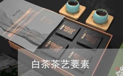 白茶茶艺要素/2023052132748