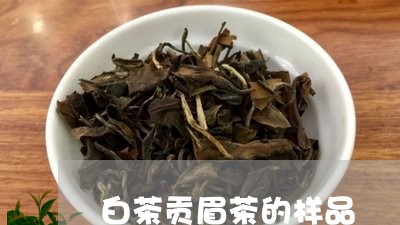 白茶贡眉茶的样品/2023082666360