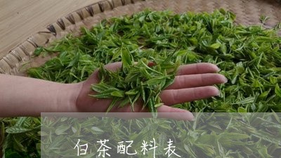 白茶配料表/2023051041502