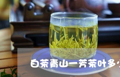 白茶青山一芳茶叶多少钱/2023103100473