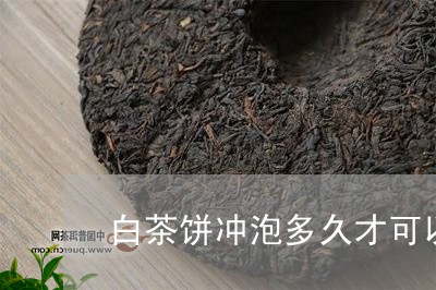 白茶饼冲泡多久才可以喝/2023110187471