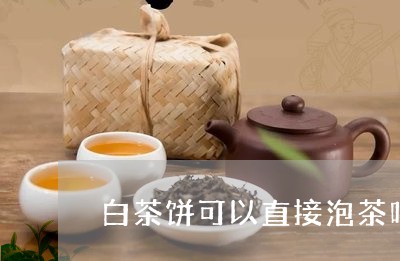 白茶饼可以直接泡茶吗/2023100711615