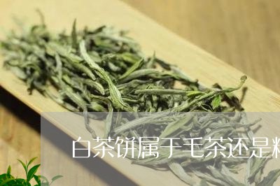 白茶饼属于毛茶还是精制茶/2023110876958