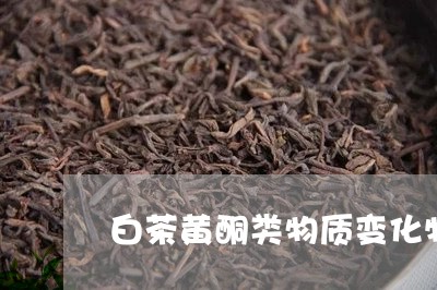 白茶黄酮类物质变化特点/2023103136059