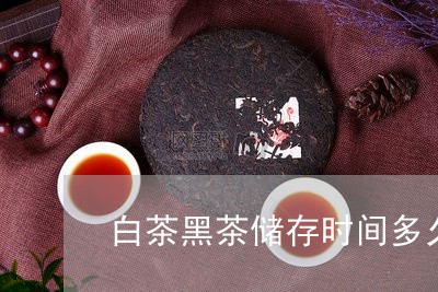 白茶黑茶储存时间多久/2023100702605