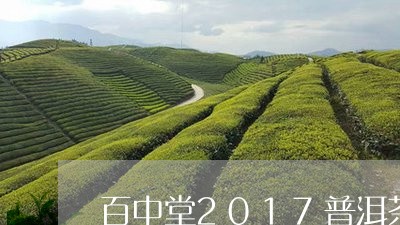 百中堂2017普洱茶/2023061867392