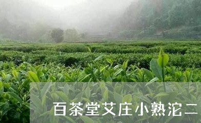 百茶堂艾庄小熟沱二代/2023092030693