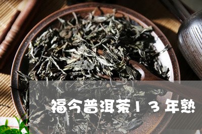 福今普洱茶13年熟/2023120515391