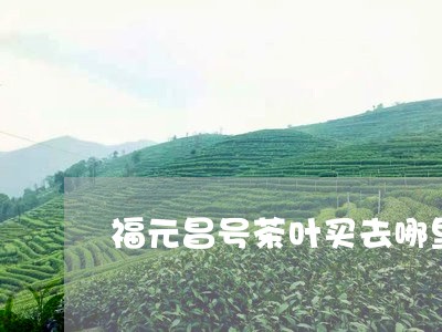 福元昌号茶叶买去哪里/2023092368391