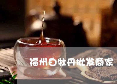 福州白牡丹批发商家/2023091428361