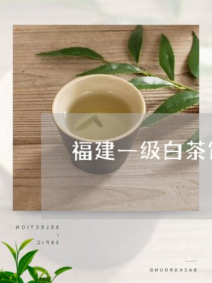 福建一级白茶饼一个多少钱/2023042650503