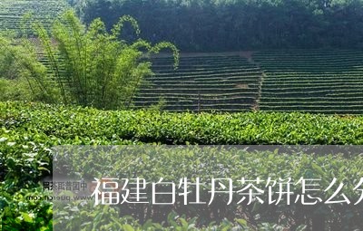 福建白牡丹茶饼怎么分好坏/2023042500373