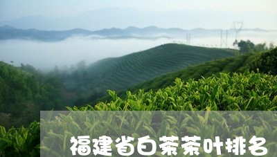 福建省白茶茶叶排名/2023120553815