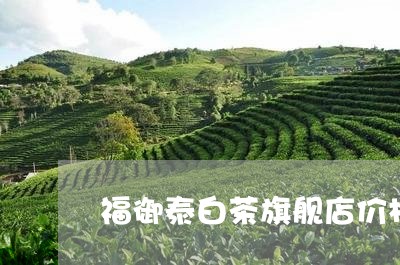 福御泰白茶旗舰店价格查询/2023110932917