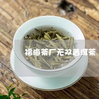 福海茶厂无双普洱茶/2023091306279