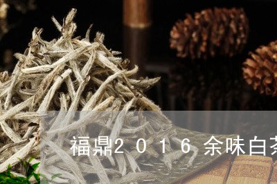 福鼎2016余味白茶/2023092028361