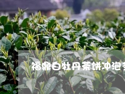 福鼎白牡丹茶饼冲泡多少克/2023042613047